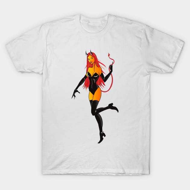 Diabla Design T-Shirt by Haroldrod